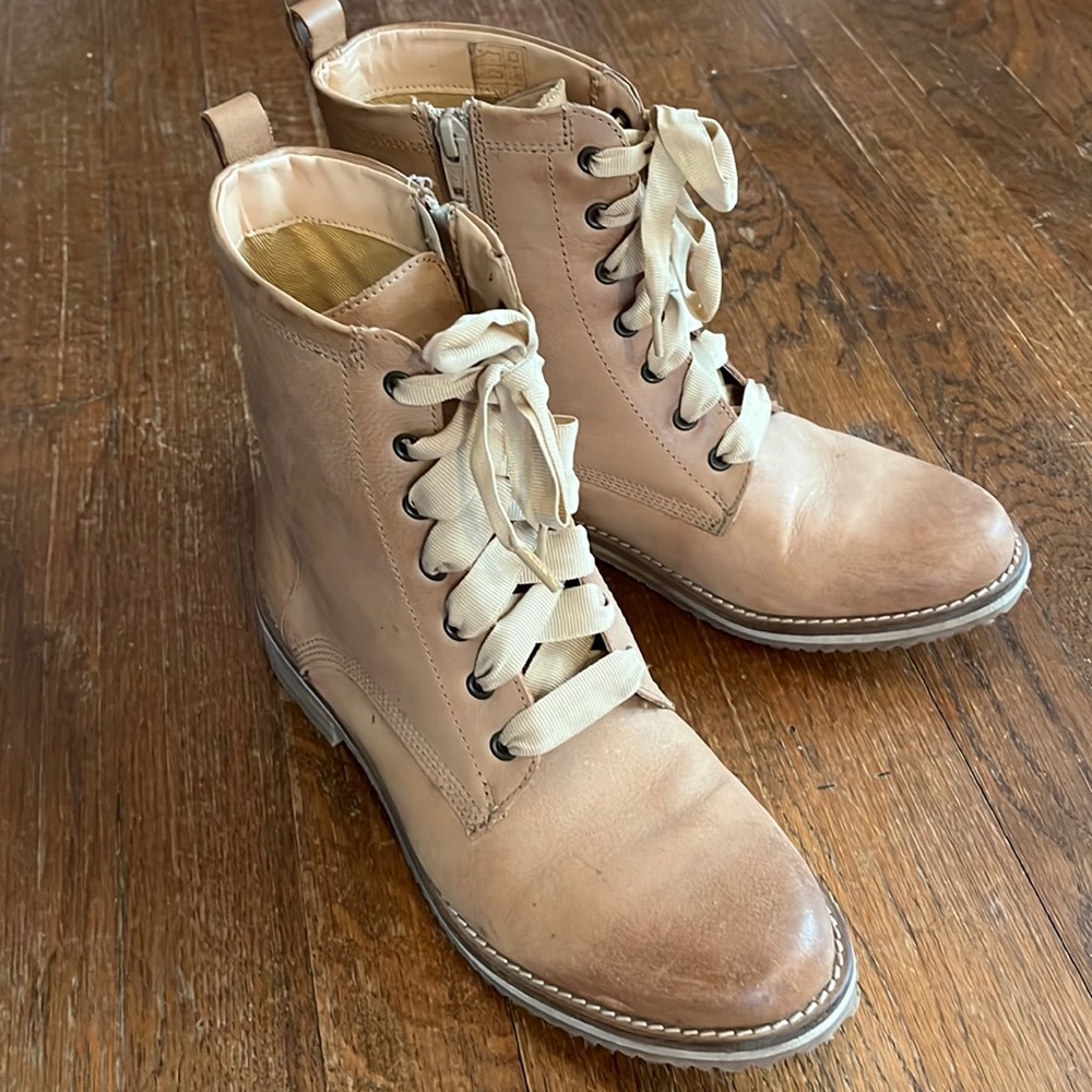 Lace up combat boots